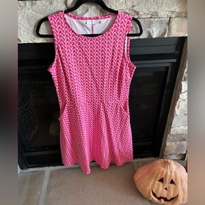 New York & Company Pink Geometric dress